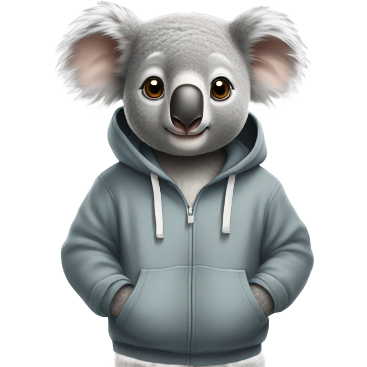 Koala wearing a hoodie emoji