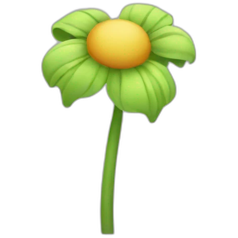 Weird flower emoji