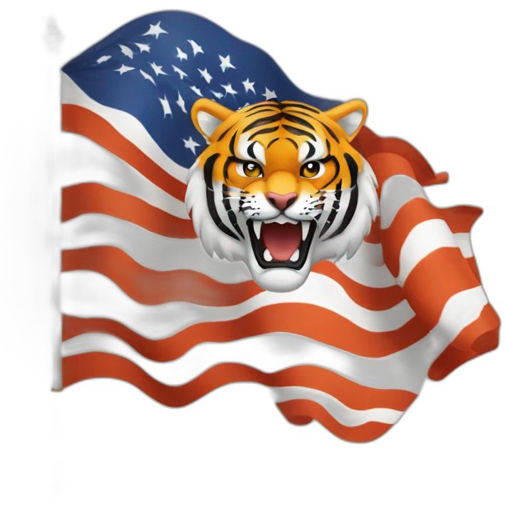 Tiger flag ree emoji