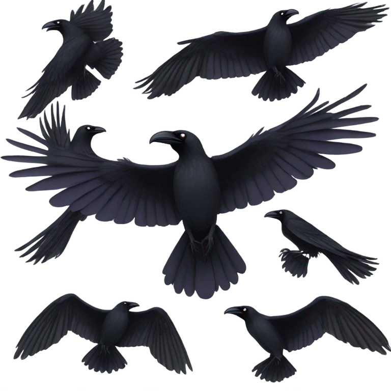 Running ravens emoji