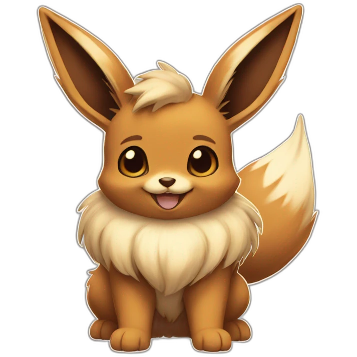 Eevee smiling emoji