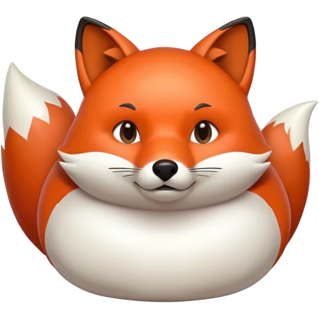 obese fox emoji