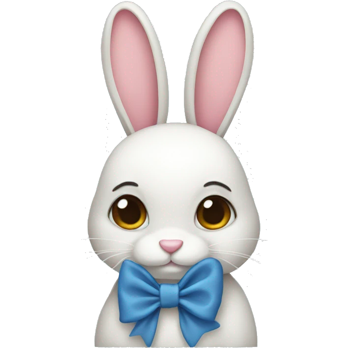 Bunny with a bow emoji