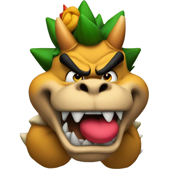 bowser blowing kisses emoji