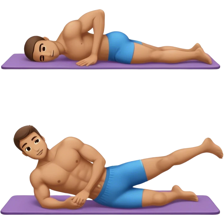 man lying-down-on-back weighted glute-bridges emoji