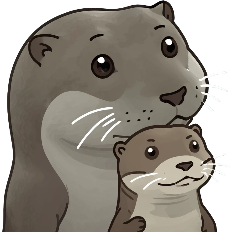 Otter with a ౨ৎ 𐙚 emoji
