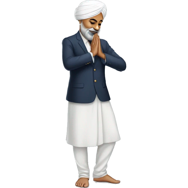 Mr singh bowing namaskar emoji