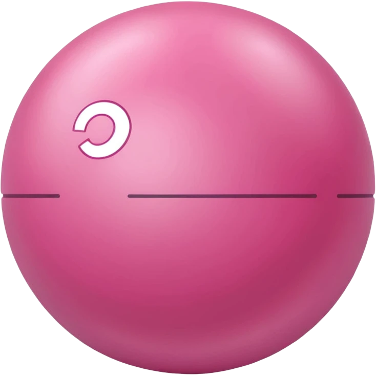 pilates pink ball emoji