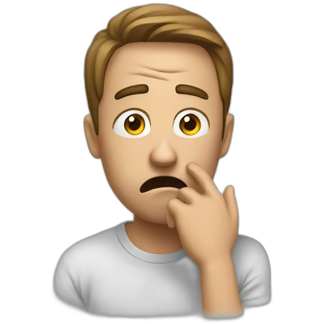 Stressed emoji