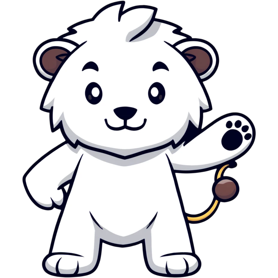 lion showing middle finger emoji