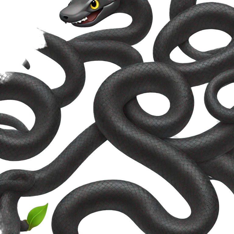 Cute Black snake emoji