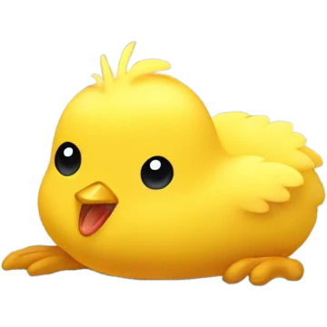 upside down chick emoji