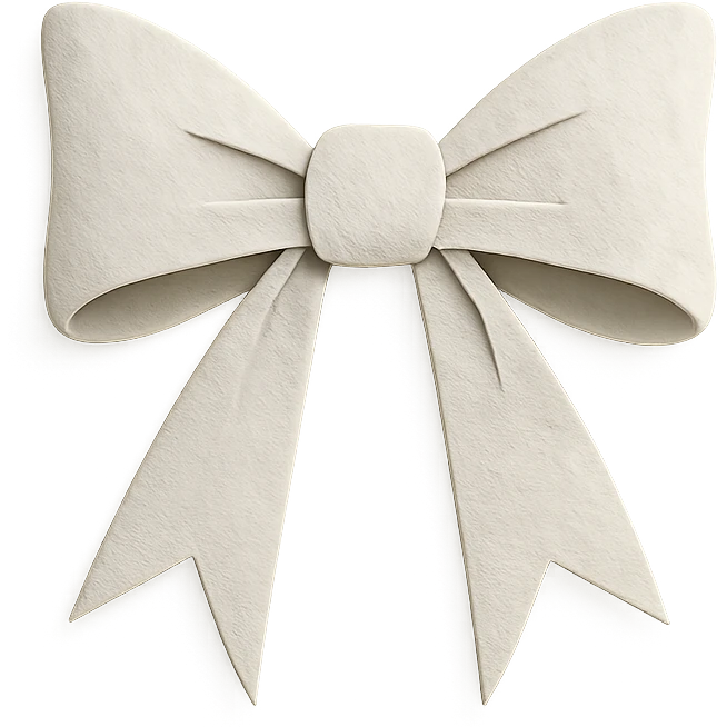 white gothic bow gothic style bow paper craft emoji