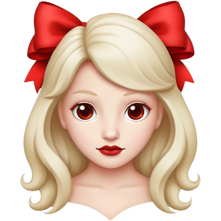 Barboncino Red con fiocco  emoji