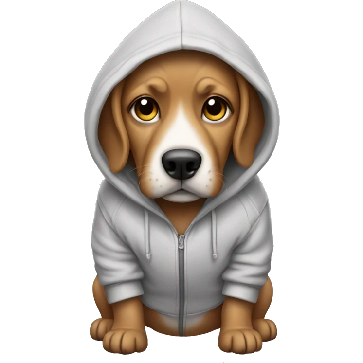 dog with hoodie emoji