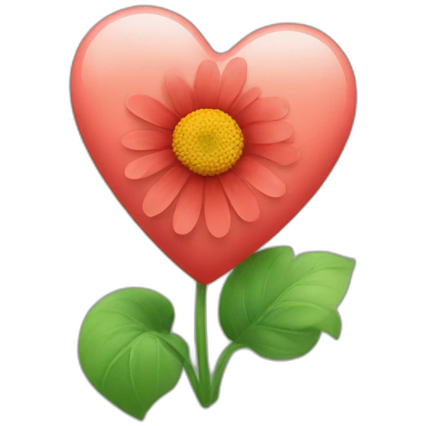 Heart with a flower emoji