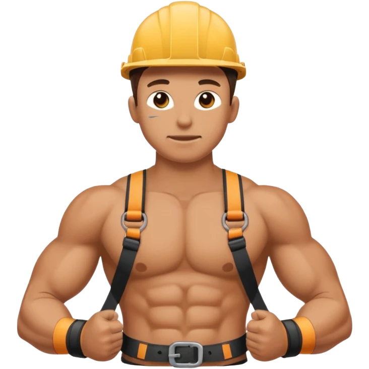 Flexing with a harnesses  emoji