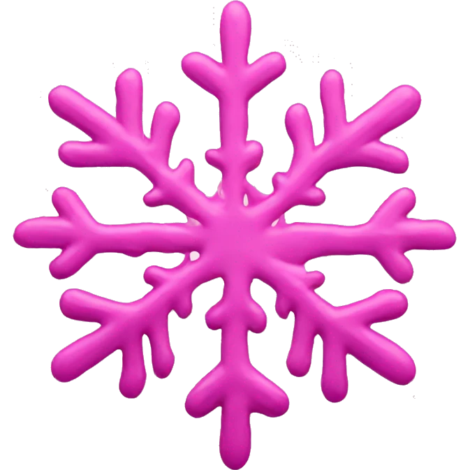 pink snowflak emoji