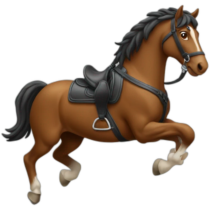 Cheval qui saute emoji