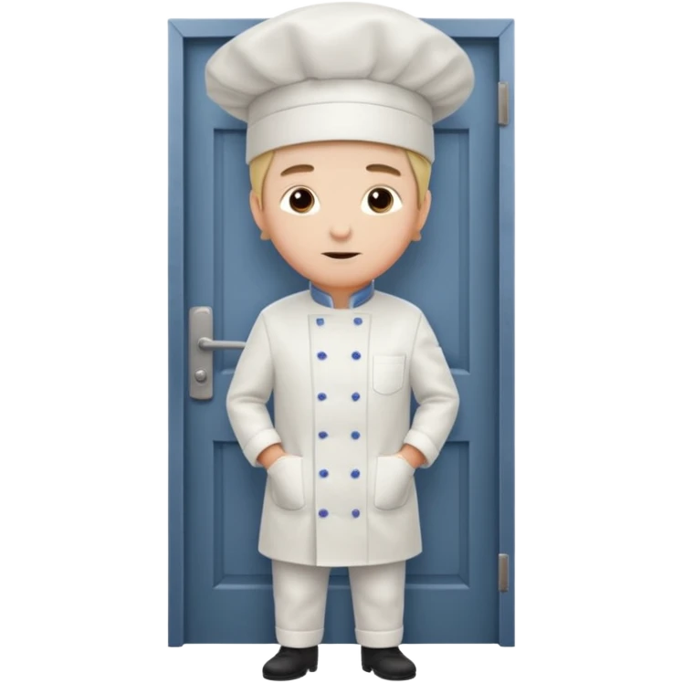 French chef boy r Dee at the back door emoji