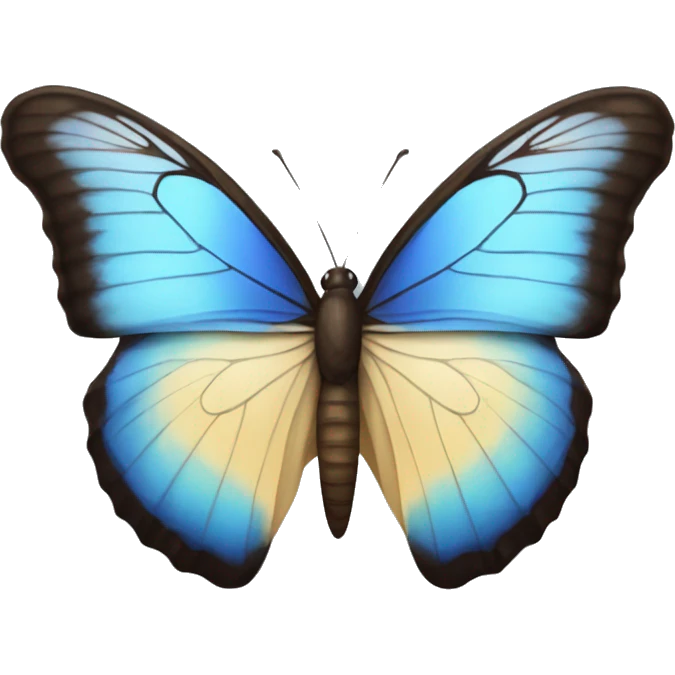 A butterfly but the body is a semicolon symbol emoji