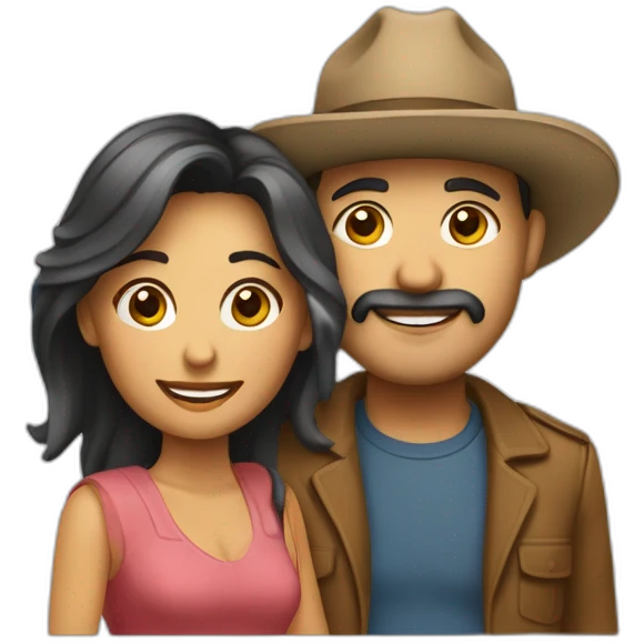 Hombre y mujer acostados emoji