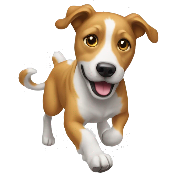 Un chien qui saute  emoji