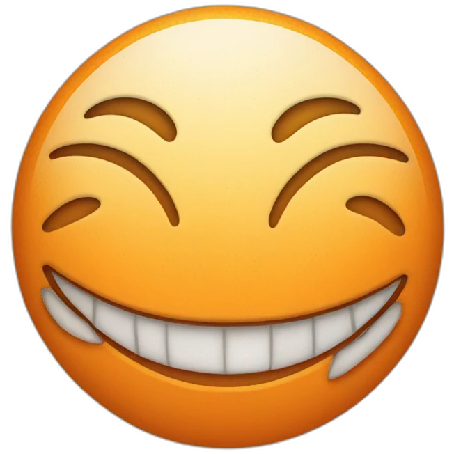 smiling face as a orange emoji