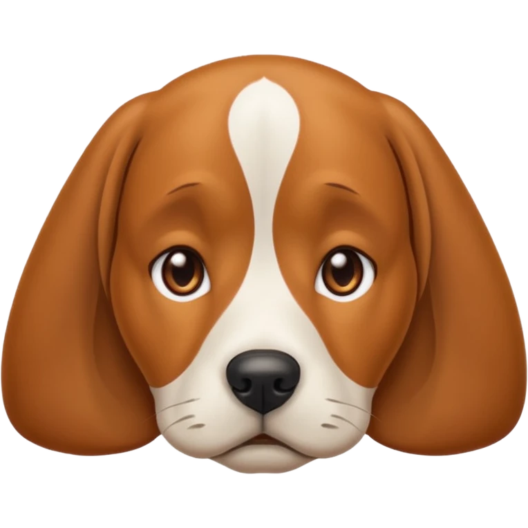 Dog and sad  emoji