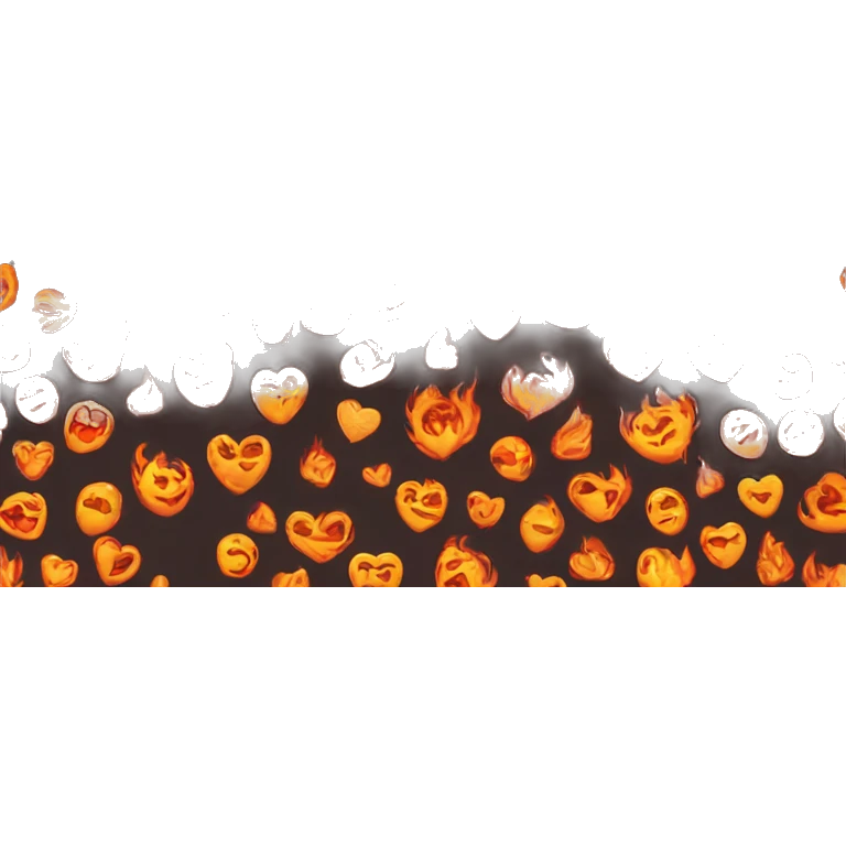 Corazón de fuego negro emoji