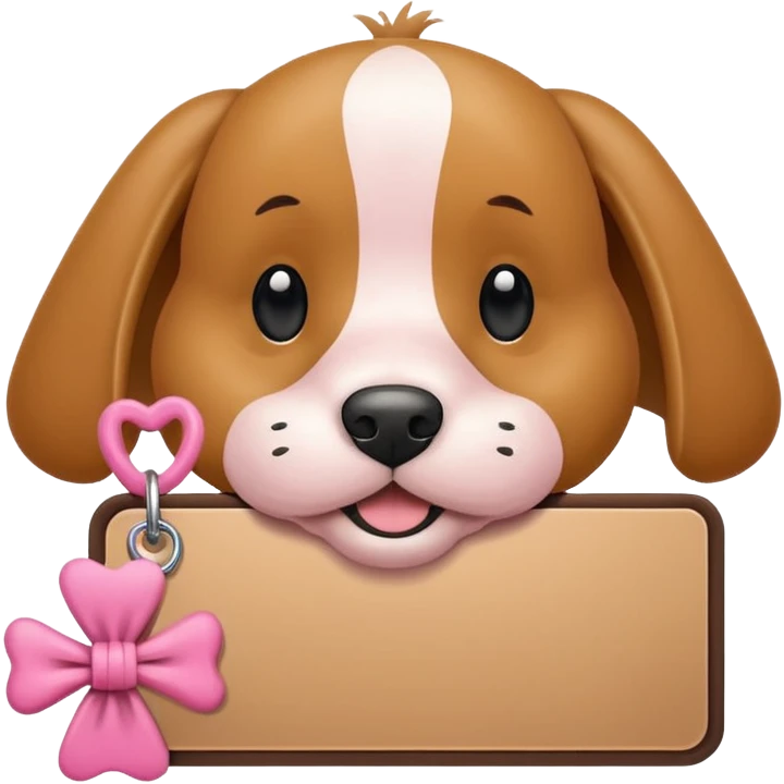 Un cane con un fiocco rosa in testa che tiene sulle zampe un cartello con scritto : “condividi il canale!” emoji