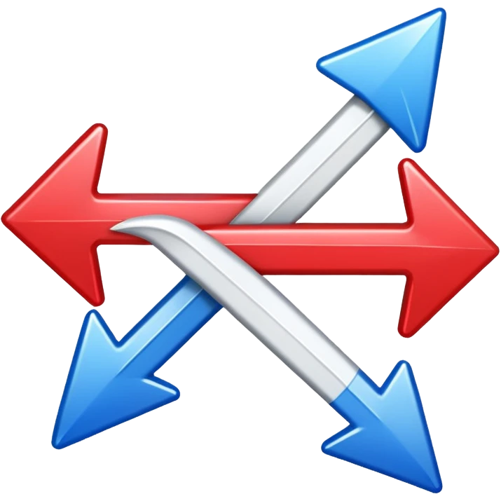 Make me an emoji to my school Holy cross davao college  representing this three colors ❤️💙🤍 make it like an double arrow down. emoji