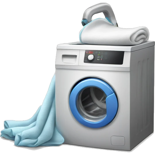 Aspirateur et linge  emoji