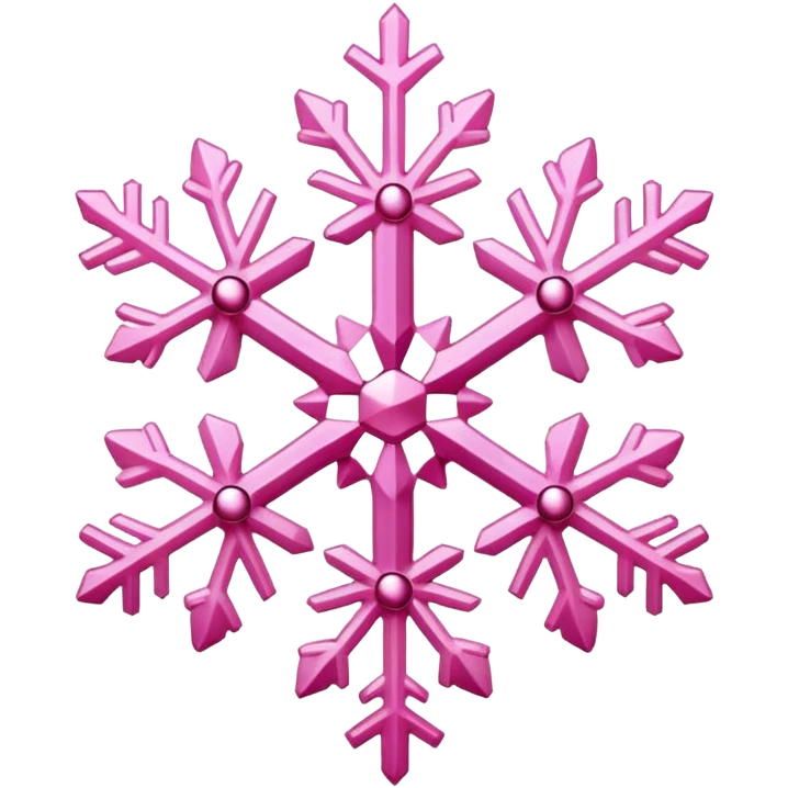 Pink snowflake 🍰 emoji