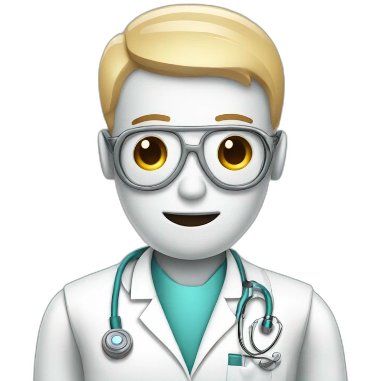 Robot doctor emoji