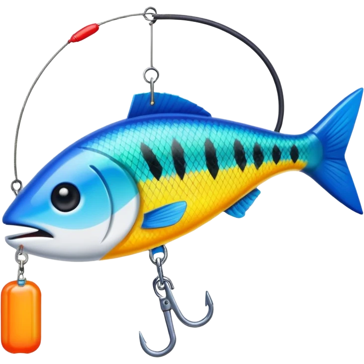 fake bait fishing emoji