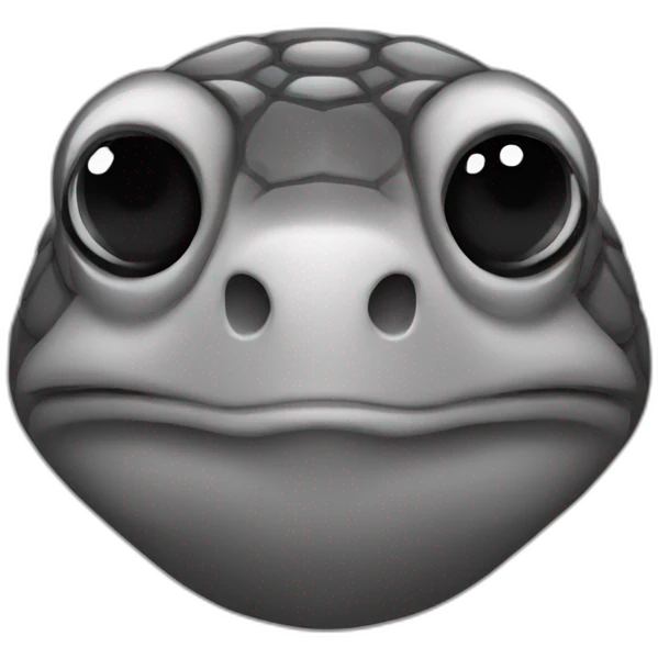 Tortue noire emoji