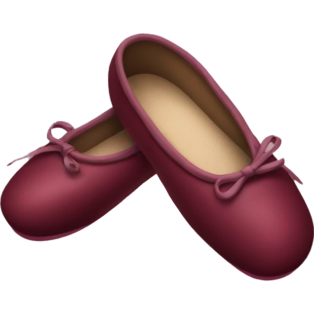 burgundy ballet shoes emoji
