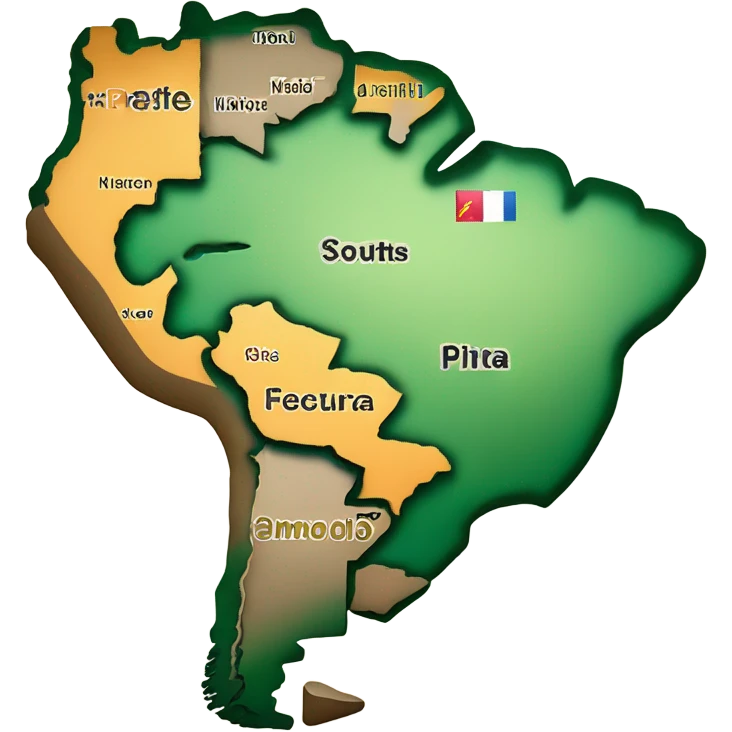 South America map emoji