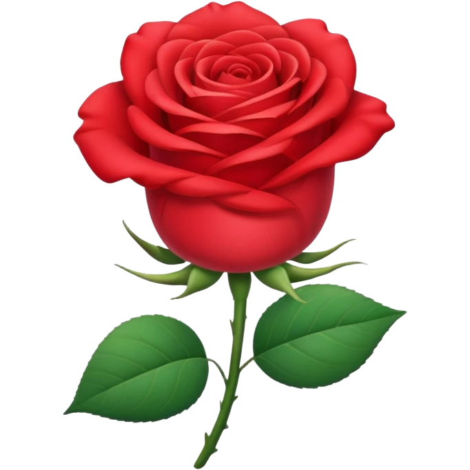 Une belle rose emoji