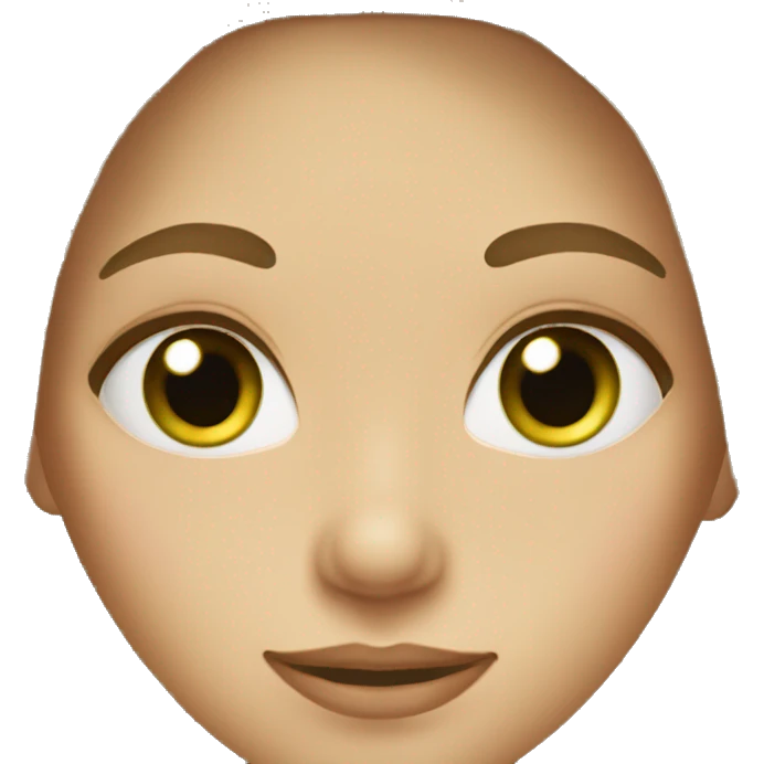 Woman with dark blond hair & green eyes  emoji