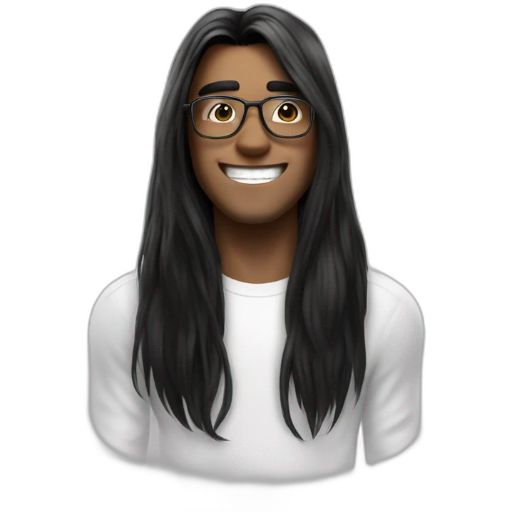 happy male with glasses emoji