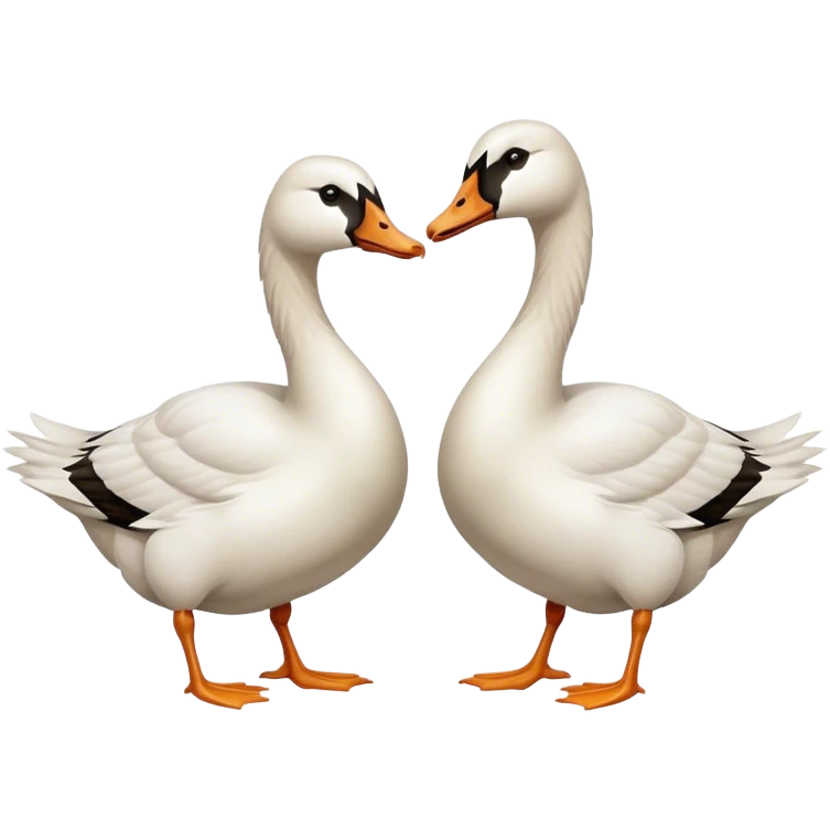 geese punching each other  emoji