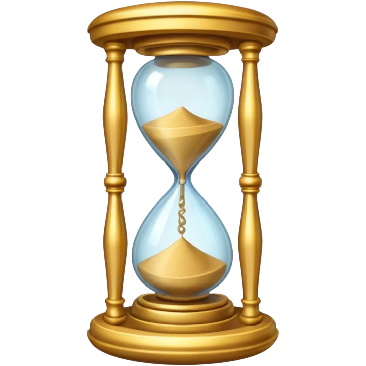 Magical Hourglass for time traveler emoji