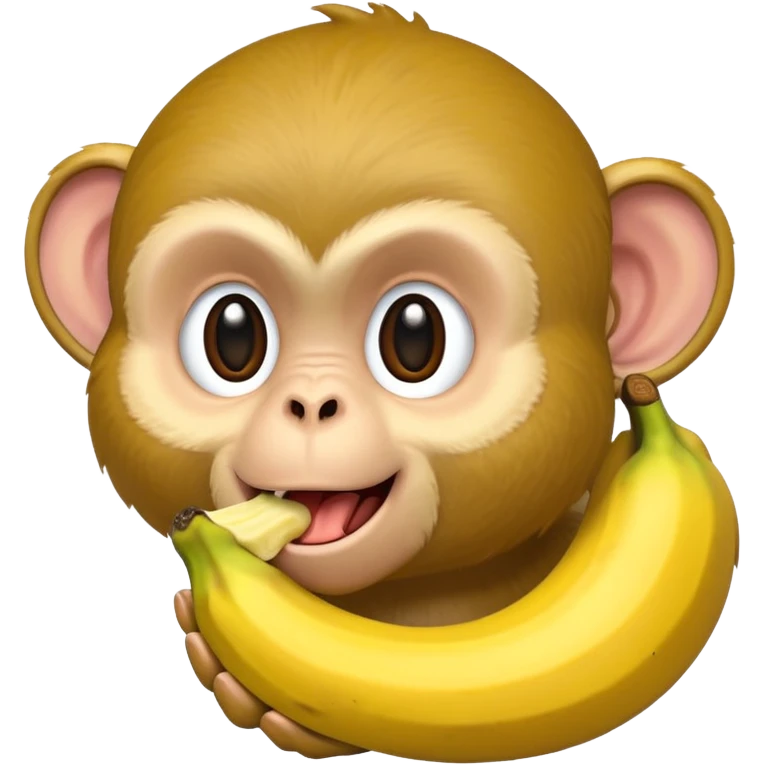 monkey eating banana  emoji