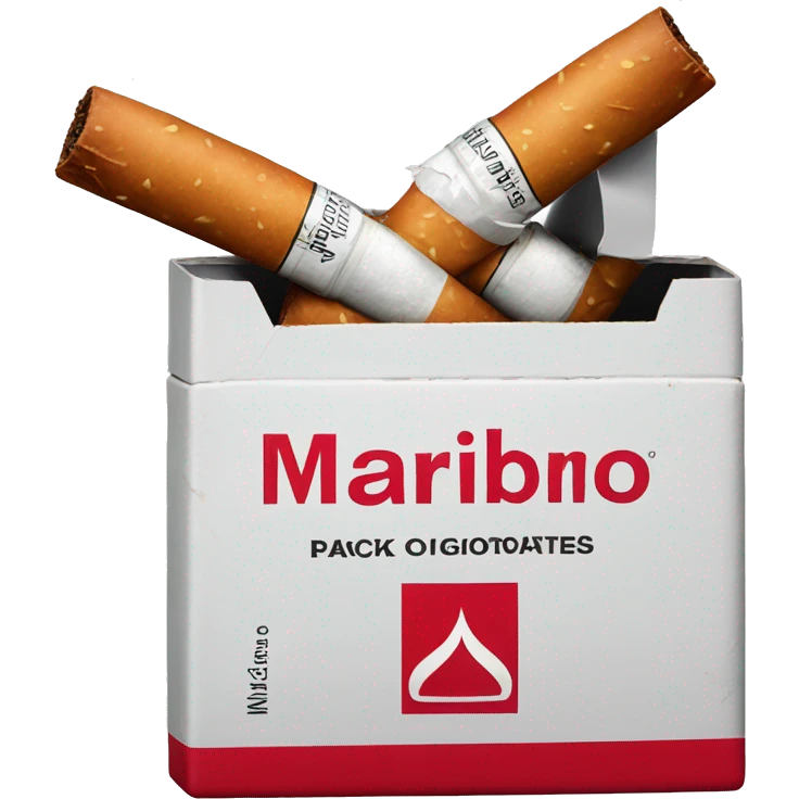 pack of marlboro cigarettes  emoji