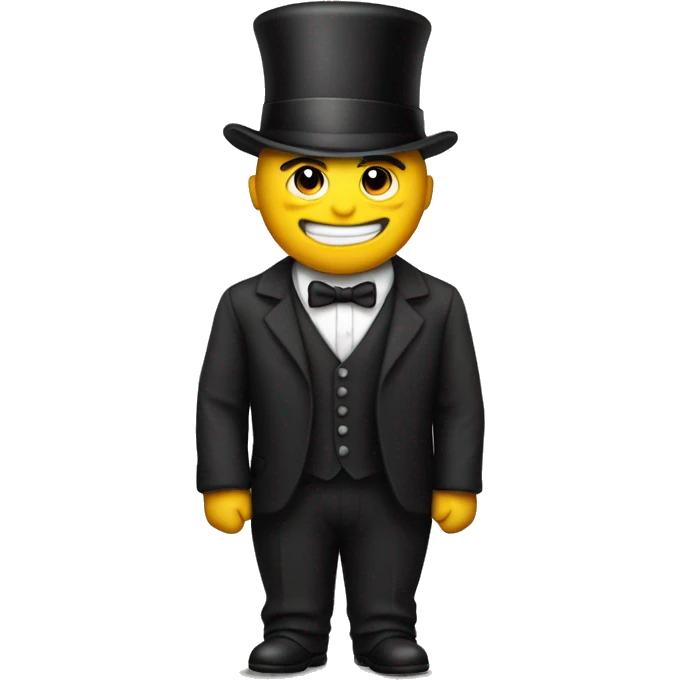 Man with suit monacle and top hat emoji