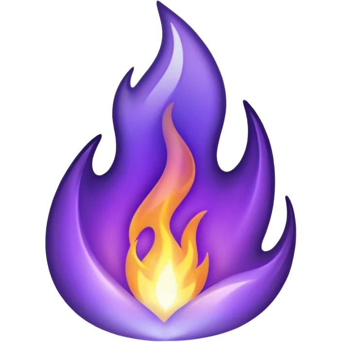 purple flame emoji