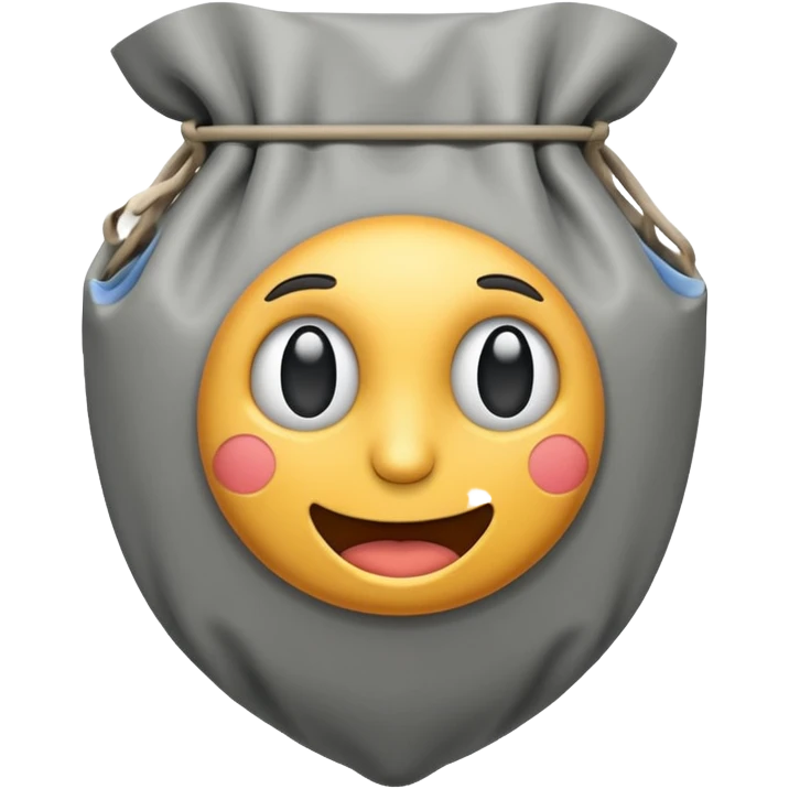 CEMENT BAG WITHOUT FACE emoji