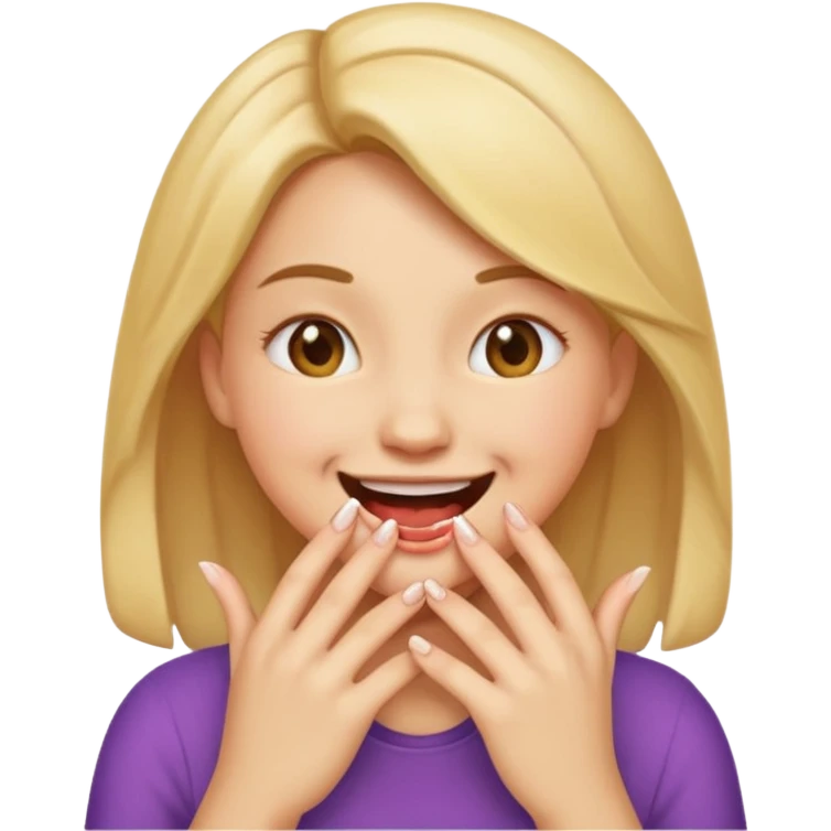 Basic emoji girl biting her nails emoji
